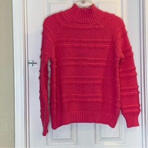 Ever After Fuschia Rose Chunky Sweater Size Medium